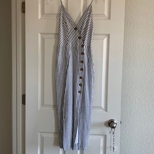 Urban Outfitters white and gray striped dress